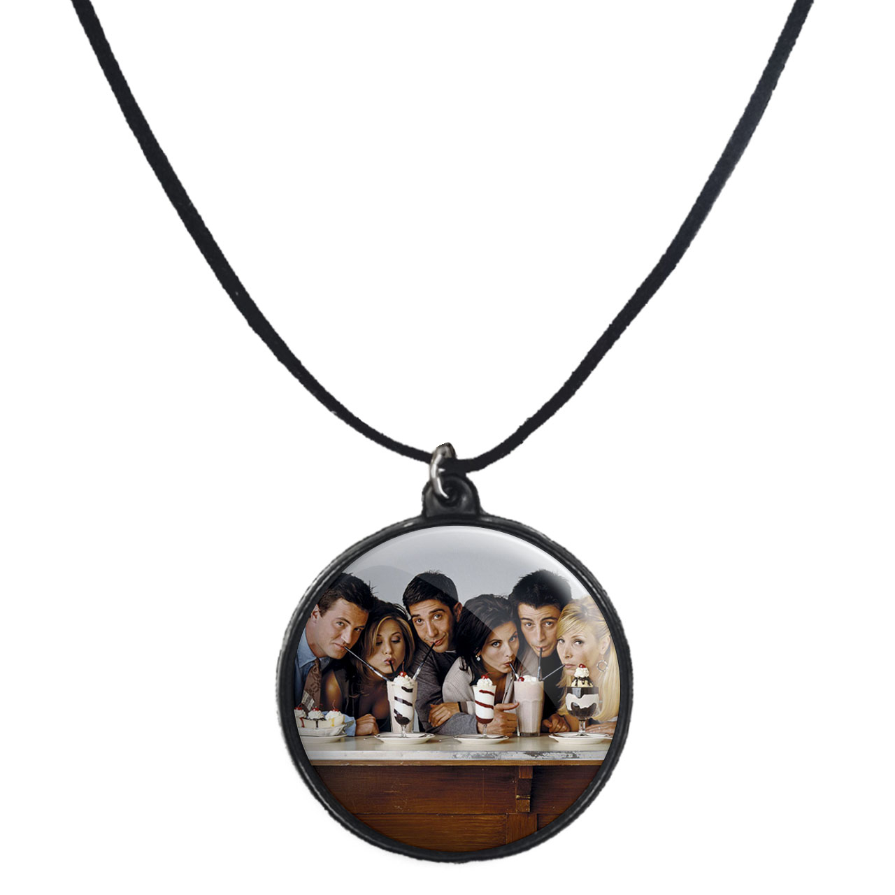 گردنبند پرمانه طرح فرندز کد pmb.19013 مدل دو طرفه