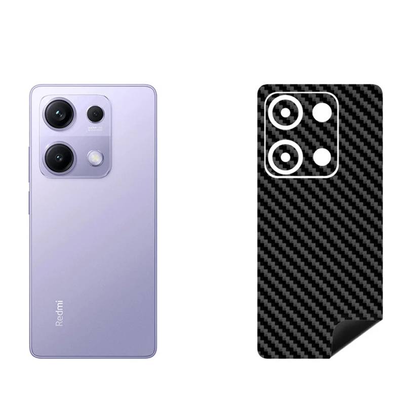 برچسب پوششی بستور طرح کربن مدل BT-Fiber طرح فیبر کربن مناسب برای گوشی موبایل شیائومی Redmi Note 14S