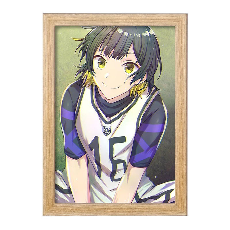 تابلو خندالو مدل مگورو انیمه بلو لاک Blue Lock کد 24384