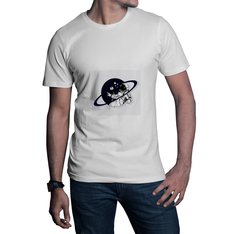 تی‌شرت آستین کوتاه مردانه طرح فضانورد