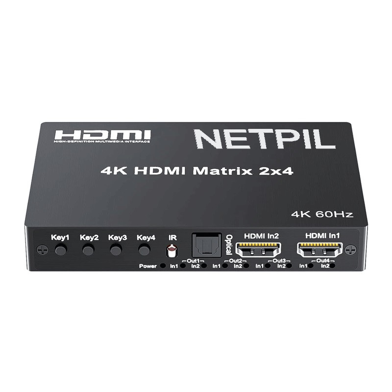 ماتریکس سوئیچ 4 در 2 HDMI نت پیل مدل MSH214