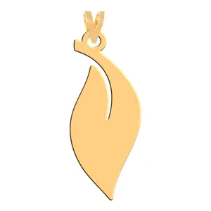 آویز گردنبند طلا 18 عیار زنانه فرشته مدل برگ WNL-000192