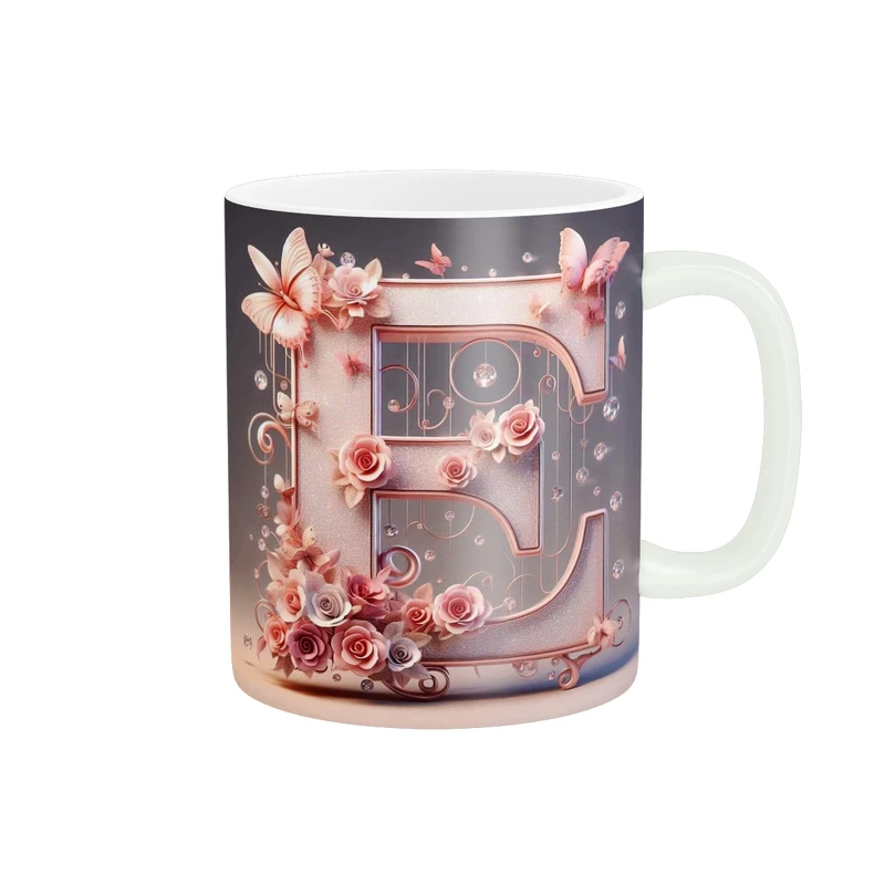 ماگ پاد آفرین طرح حرف E کد 444