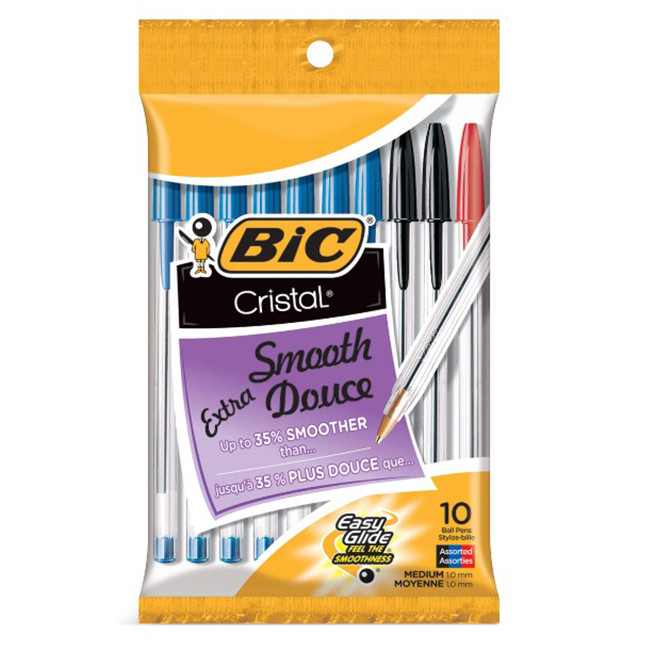 خودکار بیک مدل extra Cristal کد16730  بسته 10 عددی