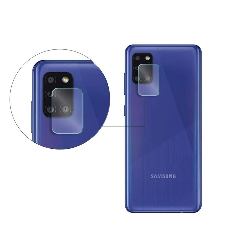 محافظ لنز دوربین مدل a31 مناسب برای گوشی موبایل سامسونگ Galaxy A31 بسته 2 عددی