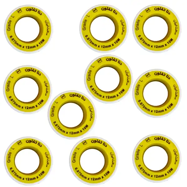 نوار تفلون دنا تفلون مدل ممتاز 25M کد D3 بسته 10 عددی