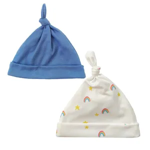 کلاه نوزادی مدل ستاره و آسمان کد 02 بسته دو عددی