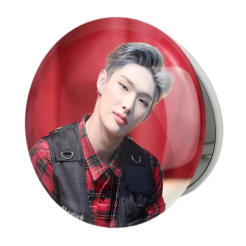 آینه جیبی خندالو طرح مینگی گروه ایتیز ATEEZ مدل تاشو کد 21247 