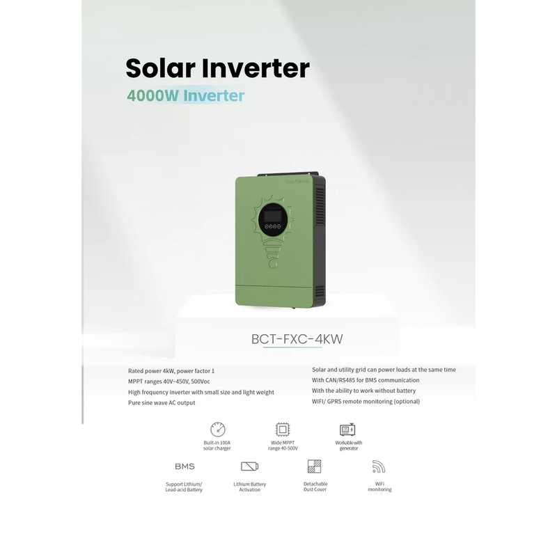 اینورتر خورشیدی مدل سانورتر سولار ظرفیت 4000 وات اینورتر خورشیدی مدل سانورتر سولار ظرفیت 4000 وات