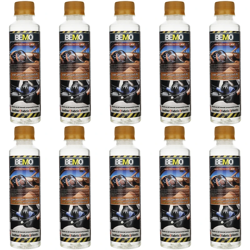 مایع تمیز کننده داخل خودرو بمو مدل FAN2 حجم 250 میلی لیتر بسته 10 عددی