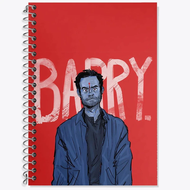 دفتر زبان 50 برگ خندالو مدل دو خط طرح سریال بری Barry کد 29810
