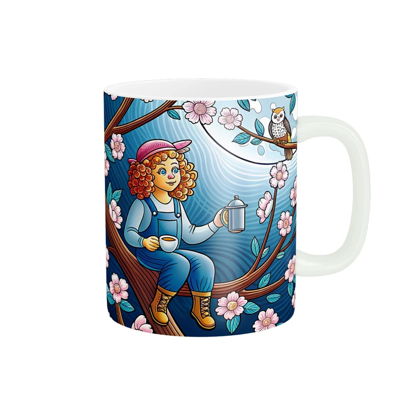 ماگ پاد آفرین طرح دخترک کد 2570