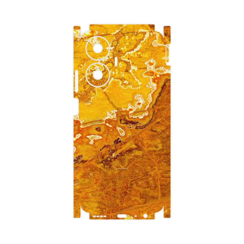 برچسب پوششی ماهوت مدل Gold Marble-FullSkin مناسب برای گوشی موبایل ریلمی C55