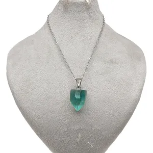 گردنبند دخترانه مدل فلوریت طرح منشور کد 12-55