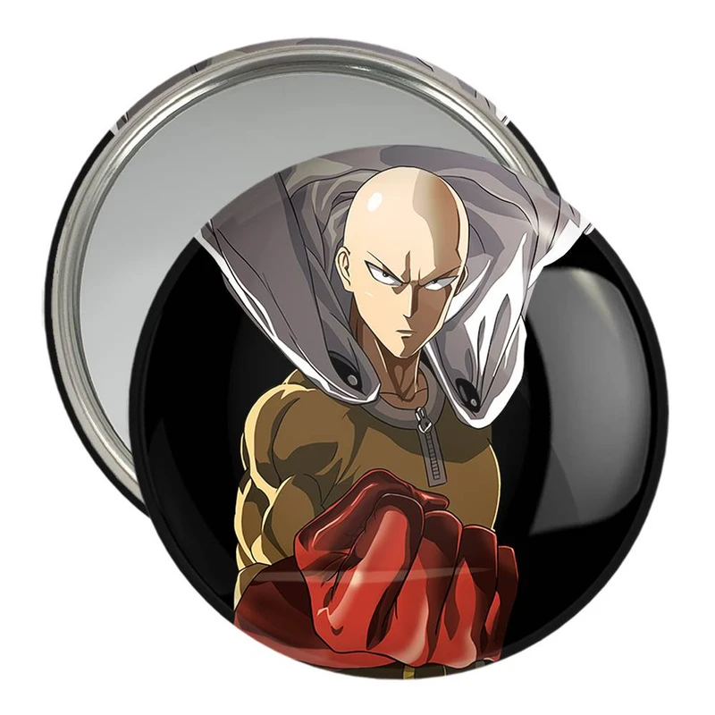 آینه جیبی خندالو مدل سایتاما انیمه مرد تک مشتی One Punch Man  کد 10518