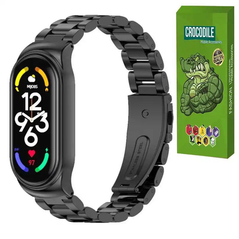 بند کروکودیل مدل C-3Bead مناسب برای مچ بند هوشمند شیائومی Mi Band 5 / 6