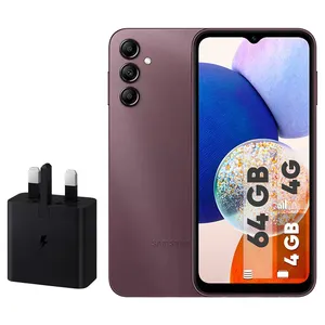 گوشی موبایل سامسونگ مدل Galaxy A14 دو سیم کارت ظرفیت 64 گیگابایت و رم 4 گیگابایت به همراه شارژر دیواری 25 وات سامسونگ