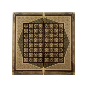 صفحه شطرنج خاتم کاری مدل هشت ضلعی کد 30