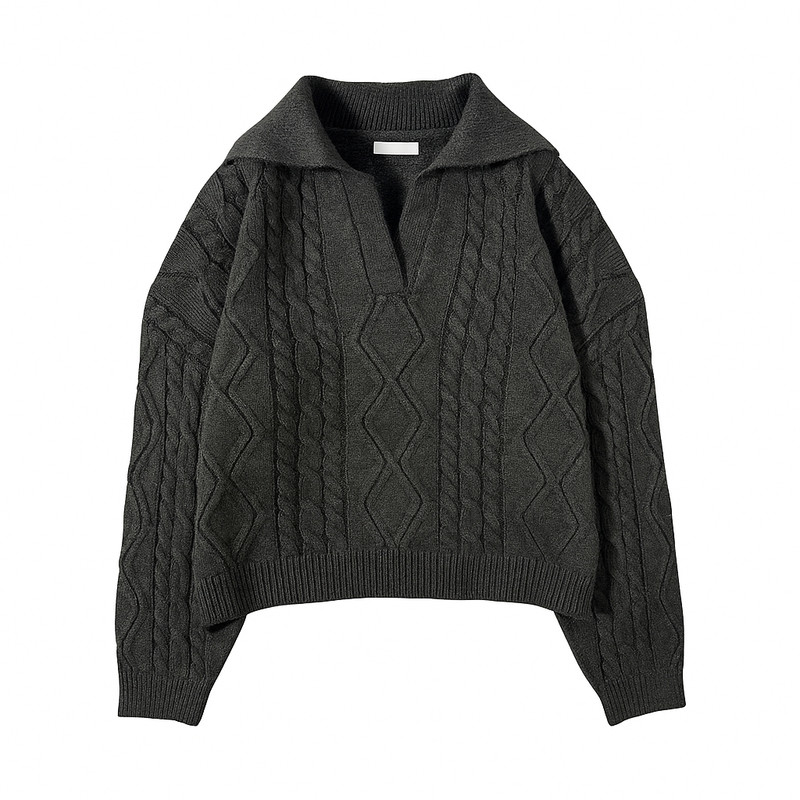 پلیور یقه هفت زنانه مدل Mona275