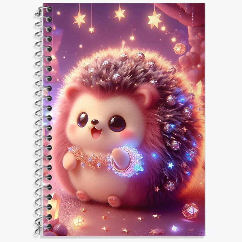 دفتر لغت 50 برگ خندالو طرح جوجه تیغی کیوت کد F6066