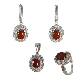 نیم ست نقره زنانه کد 5366