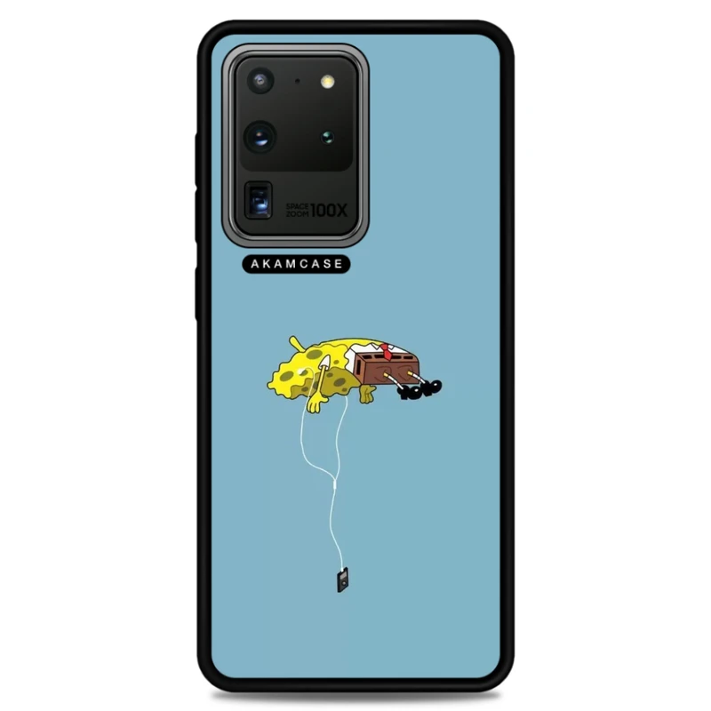 کاور آکام مدل AMC-WSGS20U-SPONGE BOB1 مناسب برای گوشی موبایل سامسونگ Galaxy S20 Ultra