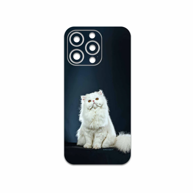 برچسب پوششی ماهوت مدل Persian-cat مناسب برای گوشی موبایل اپل iphone 13 Pro
