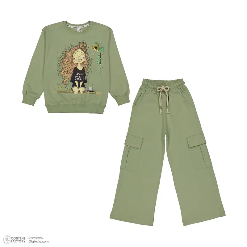 ست سویشرت و شلوار دخترانه لیو مدل 1-6833