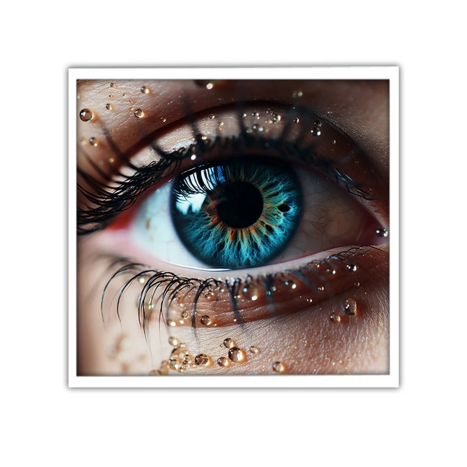 تابلو نوری بکلیت طرح هنری چشم رنگی مدل W-MID-19544