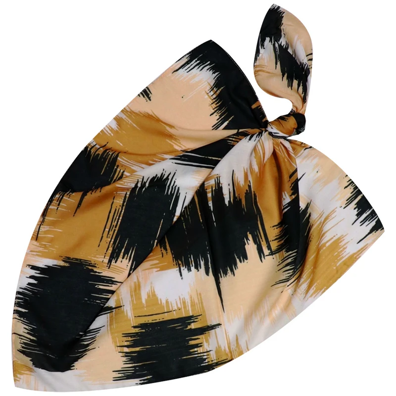 دستمال سر و گردن زنانه مدل نخی طرح آبرنگی کد 2080