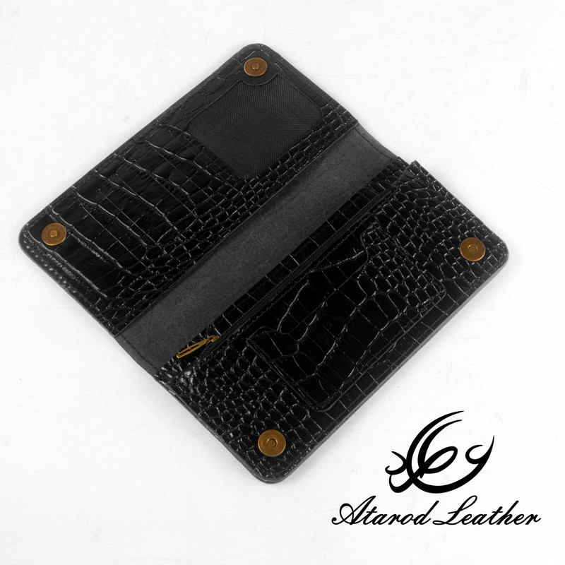 کیف پول چرم عطارد مدل چرم طبیعی کد DPR08