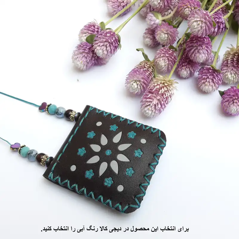 گردنبند زنانه مدل کیف چرم دلوین