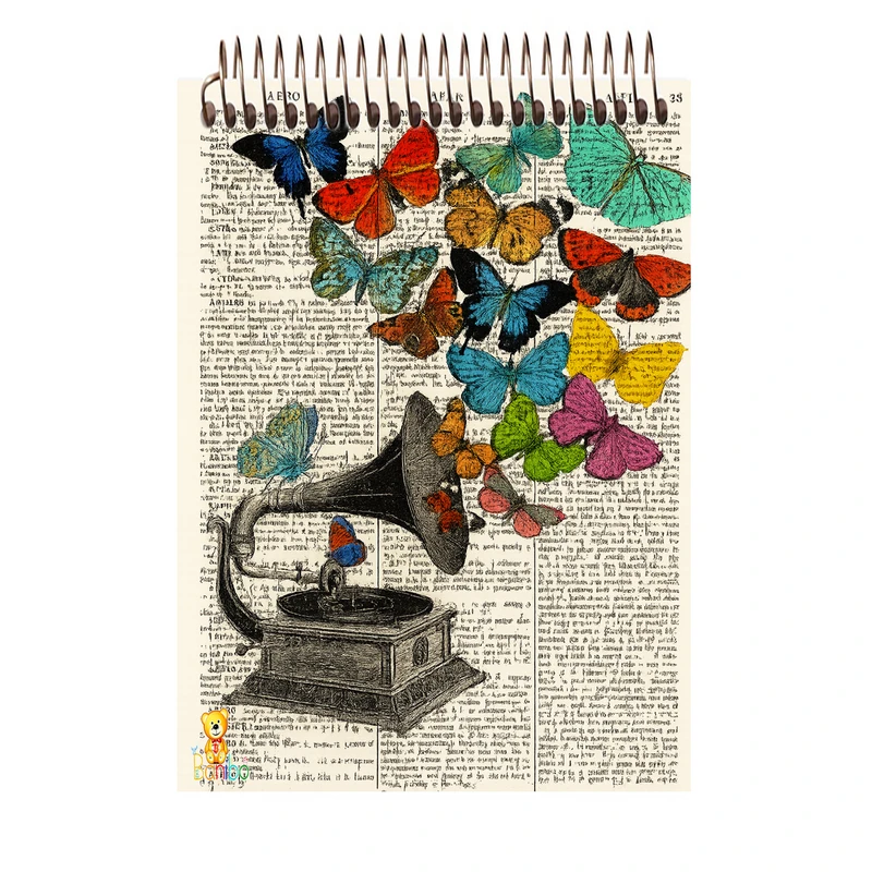 دفتر شطرنجی 100 برگ بانیبو مدل پروانه کد 2764