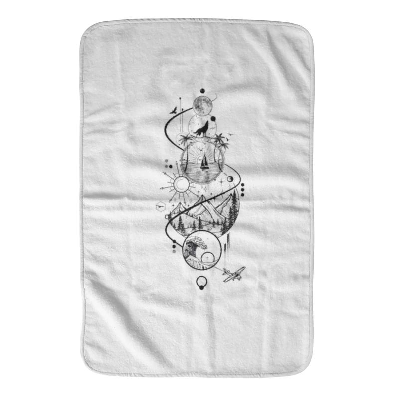 حوله دستی آی تمر مدل 40 سایز 53x37 سانتی متر