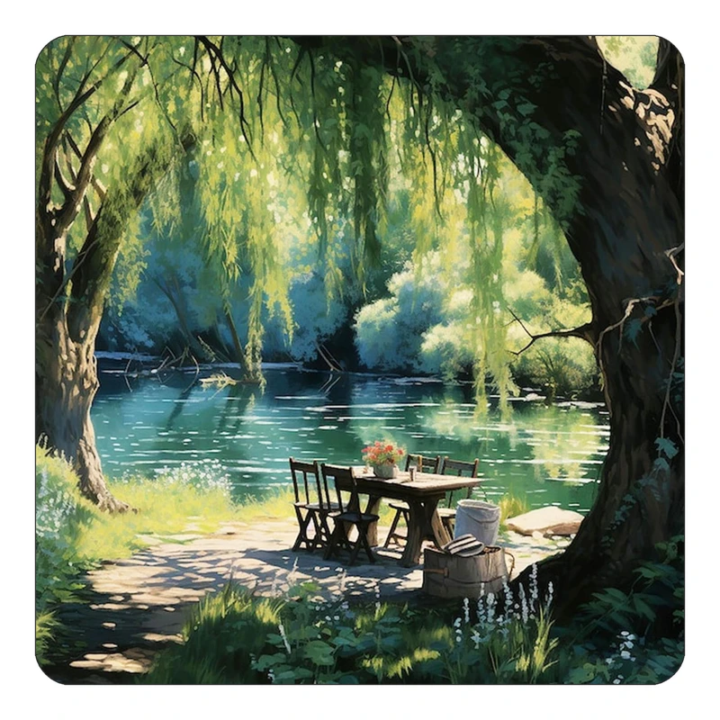 مگنت کاکتی طرح نقاشی رنگ روغن مدل mp73062