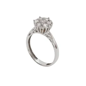 انگشتر طلا 18 عیار زنانه مدل فلاور B0011