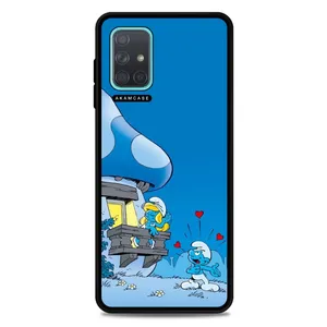 AKAM AMC-WSGA71-SMURFS-4 Cover For Samsung Galaxy A71