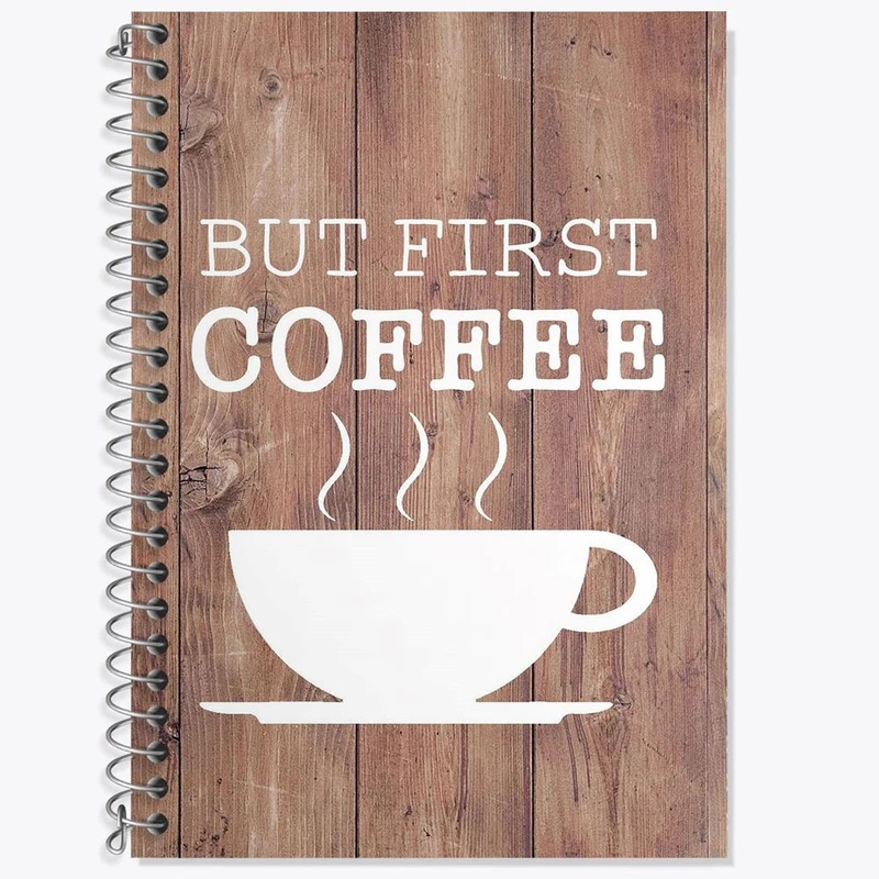 دفتر لغت 50 برگ خندالو مدل کافی شاپ قهوه کد 27512