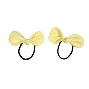 کش مو دخترانه مدل پاپیون گره ای کد 21 مجموعه 2 عددی