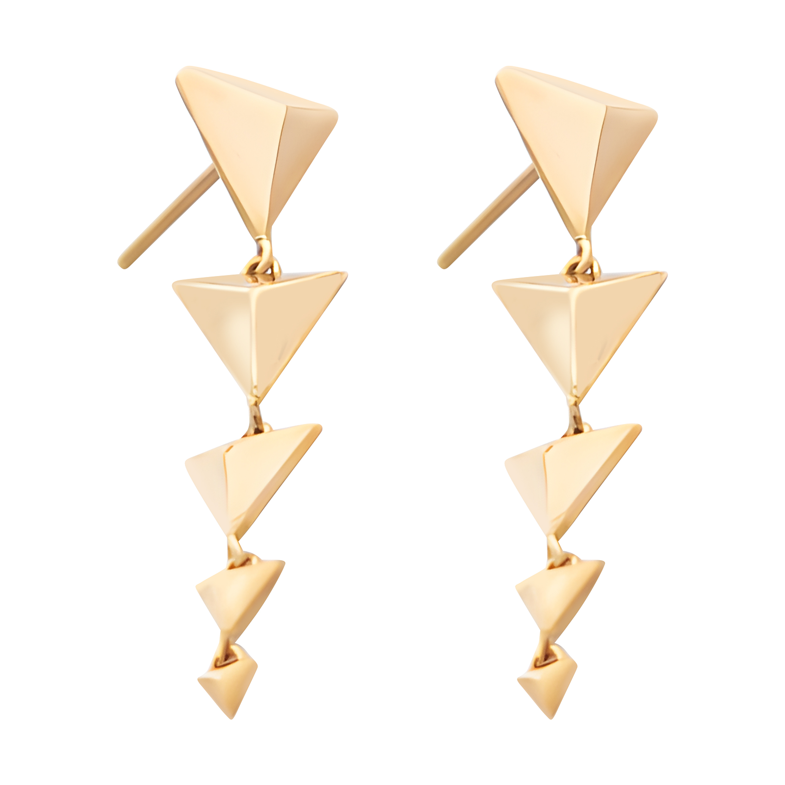 گوشواره میخی طلا 18 عیار زنانه گالری ملی مدل 68893