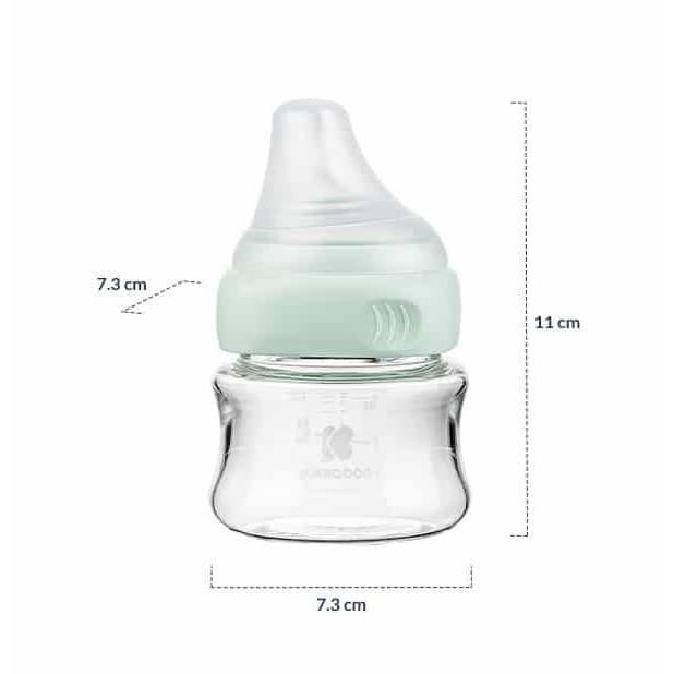 شیشه شیر کیکابو مدل گلس باتل گنجایش 100 میلی لیتر