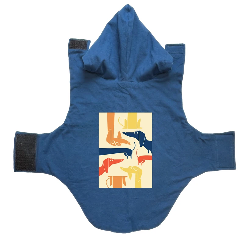 لباس سگ و گربه مدل هانا طرح چاپ دار صورت سگ کد 14XL