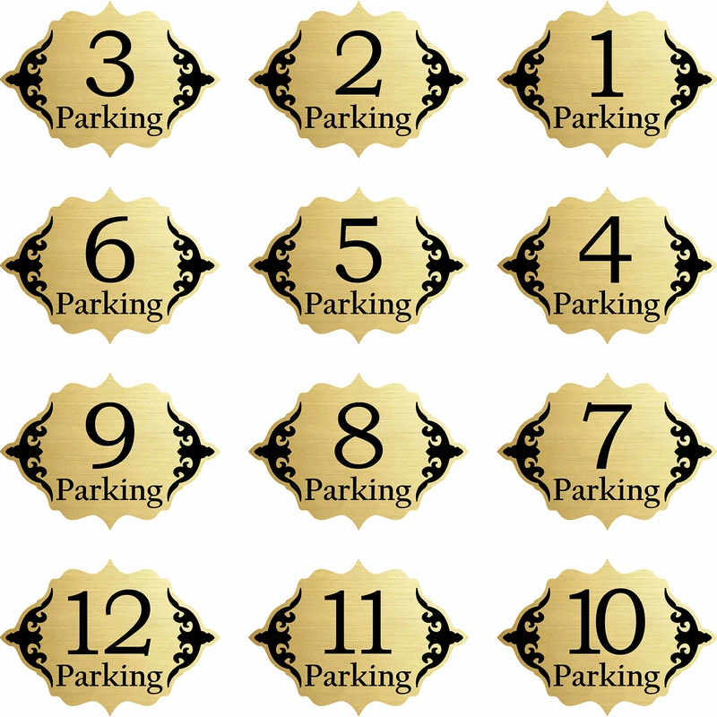 تابلو راهنما طرح 1 مدل پارکینگ مجموعه 12 عددی
