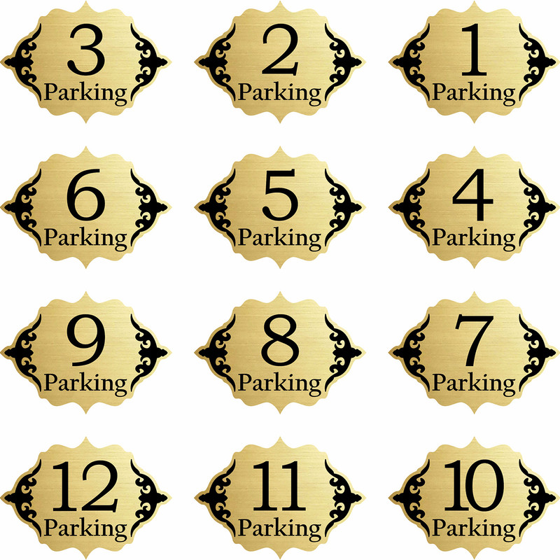 تابلو راهنما طرح 1 مدل پارکینگ مجموعه 12 عددی