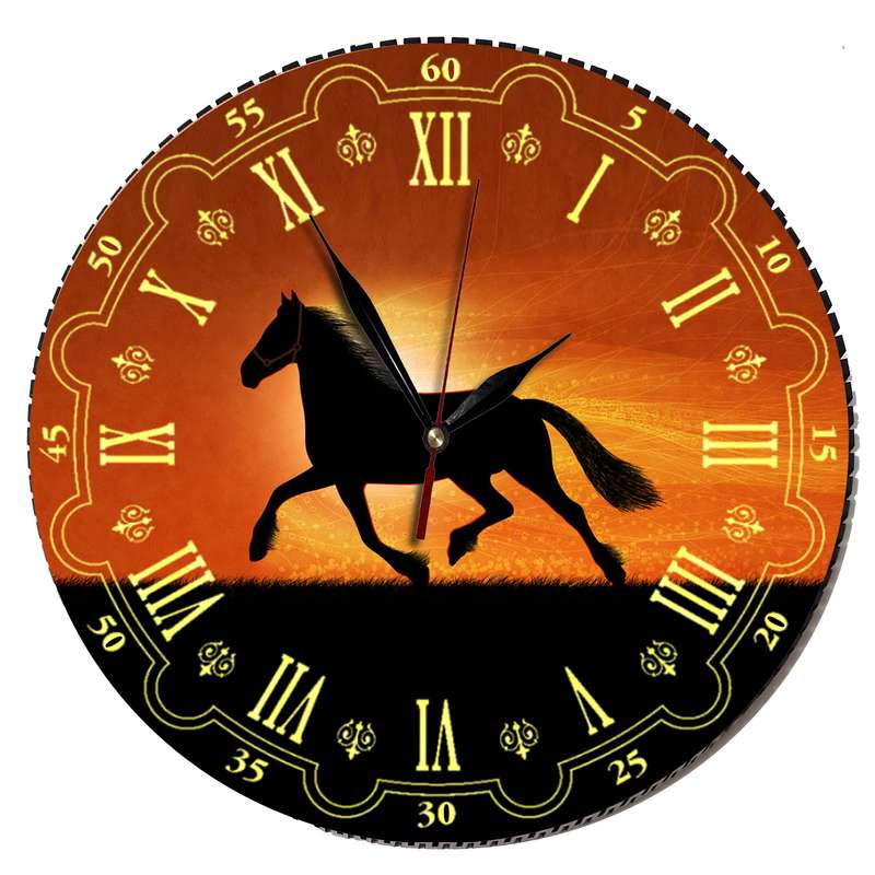 ساعت دیواری مدل اسب