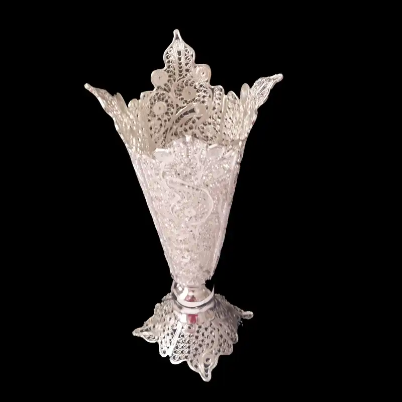 گلدان ملیله کاری مدل درنا کد 102