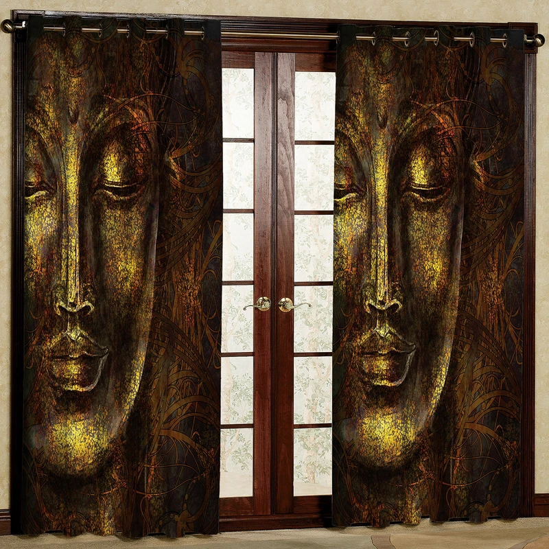 پرده مدل چهره هازان پانچی کد 2018 سایز 140x200 سانتی متر