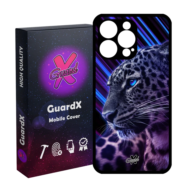 کاور گارد ایکس طرح Leopard مدل قاب Glass10206 مناسب برای گوشی موبایل اپل iPhone 15 Pro Max