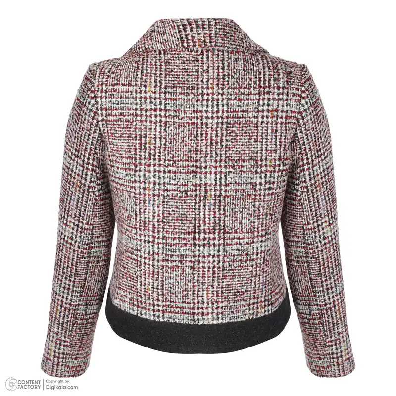 کت زنانه عصر جدید مدل 3053-1 رنگ زرشکی