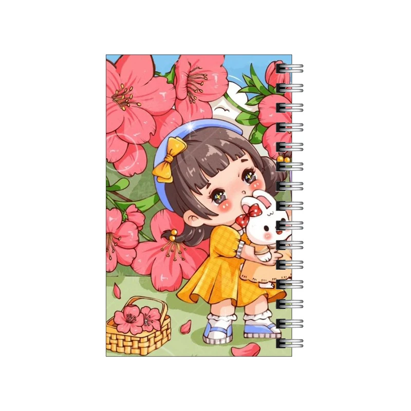 دفترچه یادداشت مدل to do list طرح دختر و خرگوش و سلفی کد 4811760